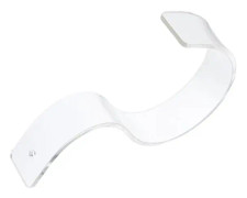 Bältesdisplayställ - 1 stycke, storlek: 3 cm brett, 3 mm tjockt, plastmaterial, transparent
