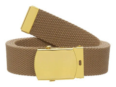 Amerikanskt bälte, 3 cm Beige