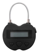 Smart Time Lock LCD-skärm Tidlås USB Laddningsbart Temporärt Timer Hänglås Resa Elektronisk Ti