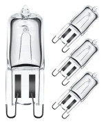 G9 halogenugnslampa, 40 W, 230 V, 300 °C, mikrovågsugnslampa (4 st)
