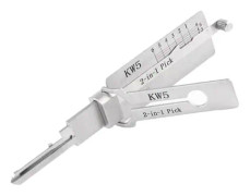 Låssmed Lishi 2 i 1 verktyg Kw5 för dörr civil låsöppnare Handverktyg Professionell låssmed Hand T