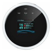 Tuya Wi-Fi Gasläckagedetektor och Brandlarm LCD Väggmonterad App Styrd Smart Wi-Fi Naturgas/LPG Tester