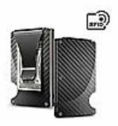 2024 Nyårsafton heta artiklar Rfid Blocking Carbon Fiber Minimalist Ridge Wallet Front Pocket Herrplånbok