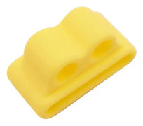 Mjuk silikon Anti-förlorad case Cover Watch för Airpods 1/2 Jikaix Yellow