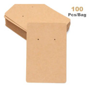 100 st/Pack Smycken Display Kort Halsband Förpackningskort E