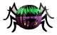 Halloween utomhuslykta dekoration spindel charm rekvisita 4 stycken