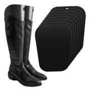 8 delar Boot Shoe Trees, Svart Boot Shaper, Återanvändbar Skohållare, Plast Shoe Tree, Hög Boot Hållare för kvinnor och män