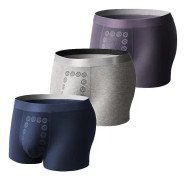 3st/ set Herrunderkläder Stretchiga boxer Antibakteriell Andas Energifältterapi Kalsonger Presenter F 3XL