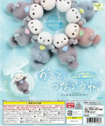 YELL Kapsel Gashapon Leksak Miniatyrfigurer Akvarium Söt Hållande Hand Little Otter Dockor Flockande dockor för barn Presenter