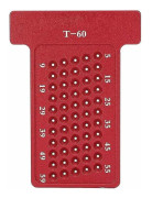 T60 T Typ Aluminiumlegering Scriber Nål Precisionsmarkeringslinjal T Mätlinjal T Linjal Mätverktyg Träbearbetningslinjal (röd)