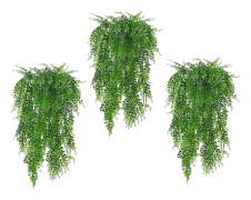 Hängväxter, konstgjorda gröna plastväxter 115cm, 2-pack