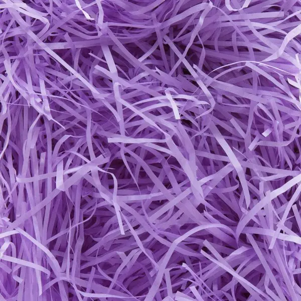 100g Lila Raffia Strimlad papper, Presentförpackningskorgar, Wrappin