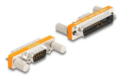 Delock Adapter D-Sub 9-polig hane med muttrar till D-Sub 25-stift hane med skruvar (66980)