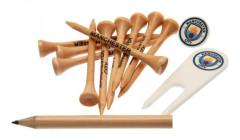 Manchester City FC Golf Set One Size Brun/Vit Brown/White One Size