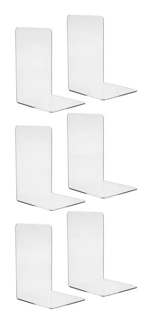 Bokst?d i plexiglas - 6 st Transparent