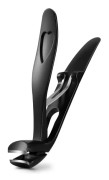 Vinklad nagelklippare för seniorer - Ergonomisk tånagelklippare för tjocka naglar, Premium stålklippare (svart)