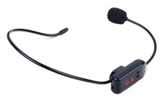 Svart Bärbar Fm Trådlös Mikrofon Headset Radio Megafon För Reseguide Undervisning Möte Föreläsningar Tillbehör