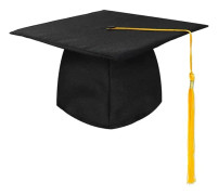 Unisex Examen Mössa, Justerbar Examen Mössa Examen Mössa för