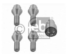 Set med 4 st stöldskyddsskruvar för bilhjul, koniska 12x1,50x23 Febi 27047