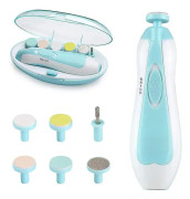 Elektrisk nagelfil för bebisar, med ljus, professionell säkerhet, återanvändbar nageltrimmer för bebisar, automatisk för nyfödda