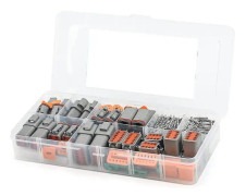 188 st Deutsch Dt Grey Connector Kit med 16 solida kontakter i 2,3,4,6,8 och 12 stiftskonfigurationer Automotive Connectors [DB]