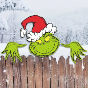 3st Grinchs Fence Peeker,grinchmas Decor For Tree,grinchs Tree Topper For Whoville Juldekorationer
