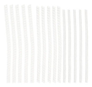15 st spiralfjäder distansring fast justerare osynlig ringreducer ring spännare storleksjusterare (10X0,5 cm, transparent)