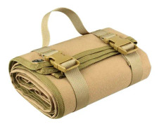 Taktisk bärbar vadderad gevärsskjutning Roll Up jaktlägermatta Vattentät pad Khaki