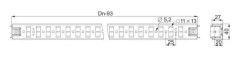 Schneider Electric Station trösklar nsysqcr9080 för snabbfixering av rymd SF/SM, 90 mm - NSYSUCR40100