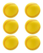 6-pack träningsbasebollar Foam baseballboll baseball för barn tonåringar softball