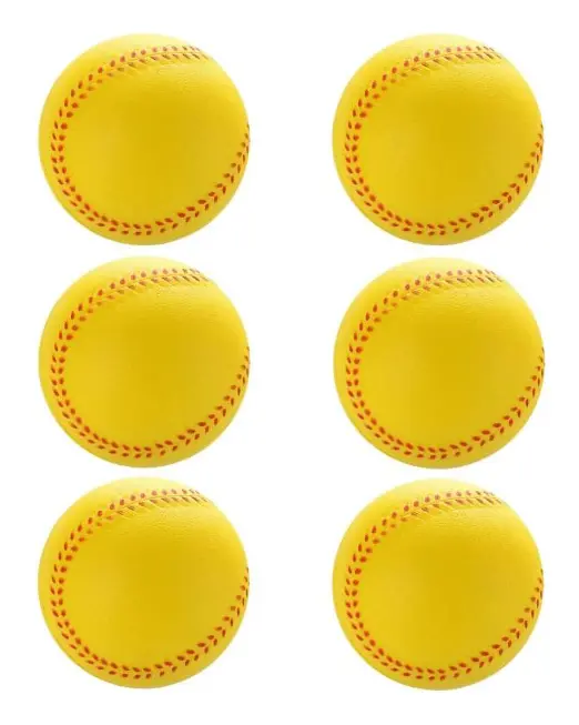 6-pack träningsbasebollar Foam baseballboll baseball för barn tonåringar softball