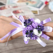 Bowknot Ring Kudde Röd Fyrkant Ring Bärare Bröllop Tillbehör