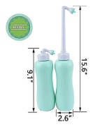 Bärbar Bidé Handy Toilette - Elektrisk Bidé Toalett Med USB -laddare Feminin resebidé för personligt bruk på resande fot GREEN 650ML 1pc