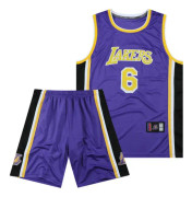 Nba James Baskettröja No 6 Lakers Jersey Set lila M