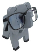 1 st 3D-glasögonhållare i trä i form av djur (elefant)
