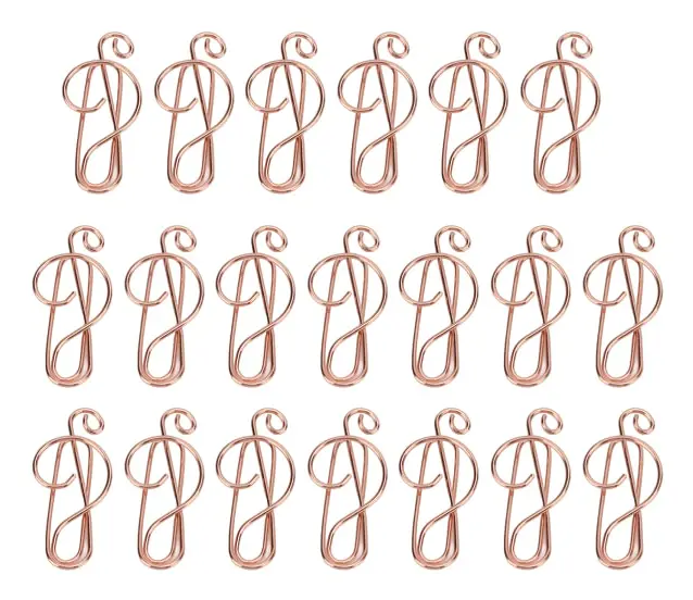 20 st formade gem roséguld musikskylt form effektiv