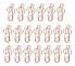 20 st formade gem roséguld musikskylt form effektiv