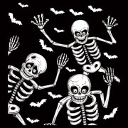 4st Halloween fönsterdekaler Halloween fönsterdekaler Skull Fönsterdekaler Halloween fönsterdekorationer Glasvägg Halloween Haunted