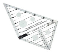 Hantverk Sömnad Halkskydd Transparent Bärbar 45 90 Graders Triangel Quiltlinjal