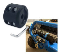 Gummi vinsch kabel krok plugg för ATV UTV Heavy Duty Line Saver i svart med alla