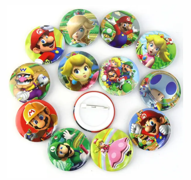 12-pack Super Mario Pins Mario-emblem