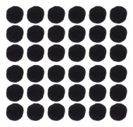 1000 st DIY Hantverk Pom Poms Fuzzy Pompom Puff Balls Dekorativa Pompom Balls (2X2X2CM, Svart)