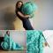 450 g DIY Chunky Garn Mjukt Bulky Arm Stickning Roving Virkat Ullgarn Grönt Chunky Stickning