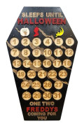Nedräkning till halloweenkalender Wood Adventskistnummer Funny 2023 31 Days Halloween Nedräkningskalendrar för barn