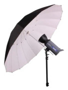 BRESSER SM-14 Jumbo studioparaply 180 cm svart-vit