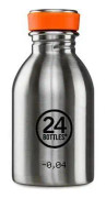 24Flaskor Urban, Daglig användning, 250 ml, Rostfritt stål, Rostfritt stål, Vuxna, Rostfritt stål