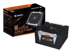 AORUS P750W GP-AP750GM - Nätaggregat (intern) - ATX12V 2.3/ EPS12V - 80 PLUS Gold - AC 100-240 V - 750 Watt - aktive PFC