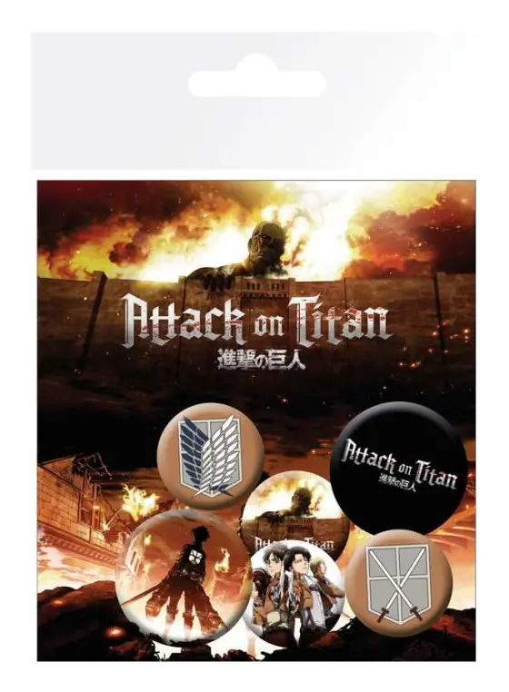 Attack On Titan Character Badge Set
