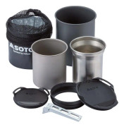 SOTO THERMOSTACK COOK SET COMBO SSOD-521, termosmugg titan, kokärl titan