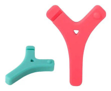 Aligner Chewie Y-formade tandortodontiska tänder Aligner Chewies (mynta och jordgubbssmaker) - 2-pack